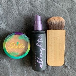 UD spray;PH bronzer;brush